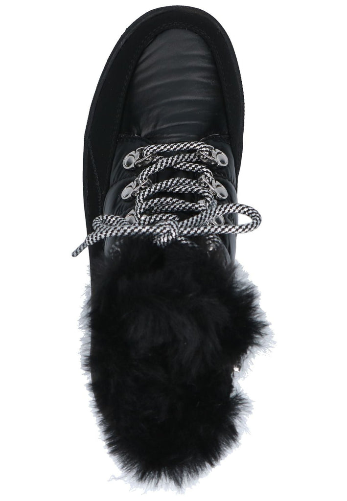 Caprice Stiefelette Lederimitat/Textil Schwarz Warmfutter