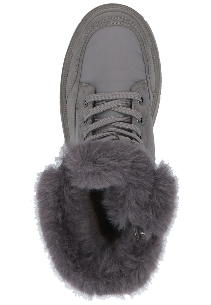 Caprice Stiefelette Lederimitat/Textil Taupe Warmfutter