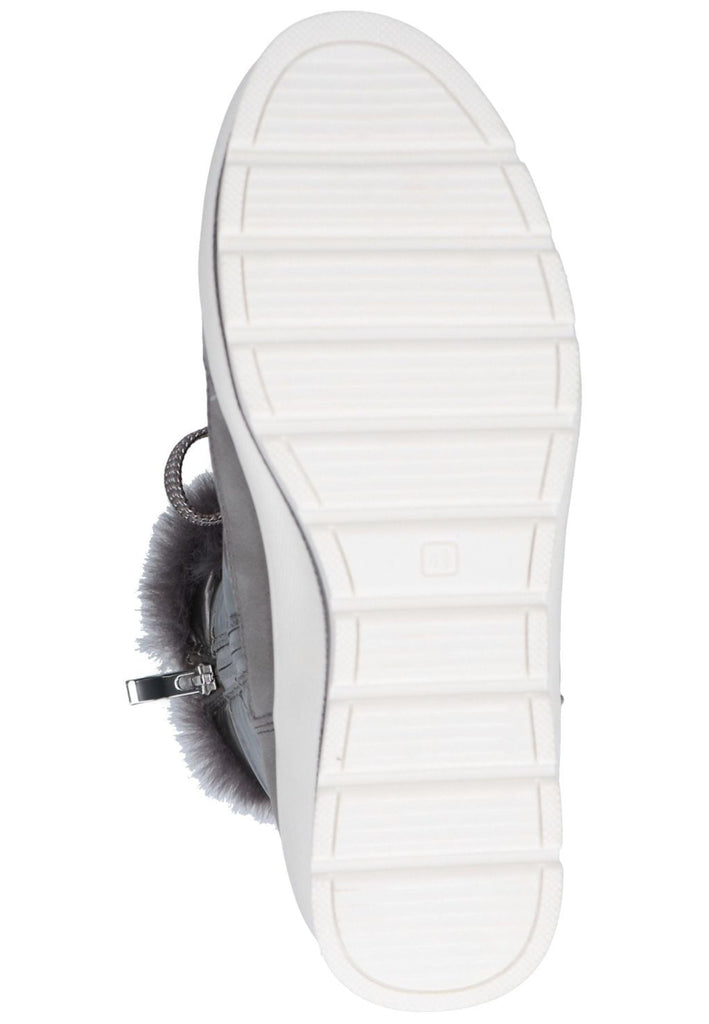 Caprice Stiefelette Lederimitat/Textil Taupe Warmfutter