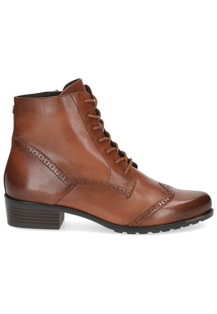 Caprice Stiefelette Nappaleder Cognac