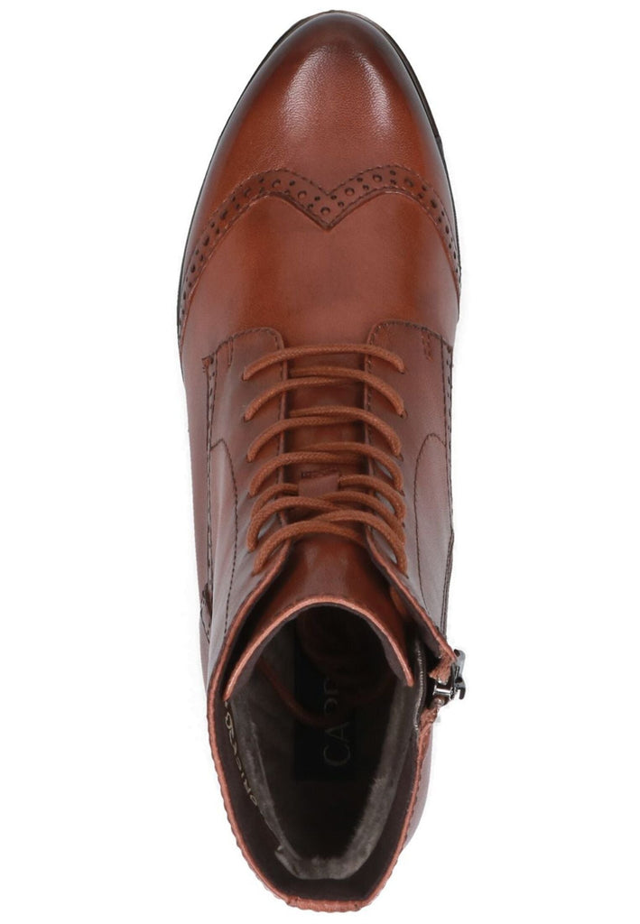 Caprice Stiefelette Nappaleder Cognac