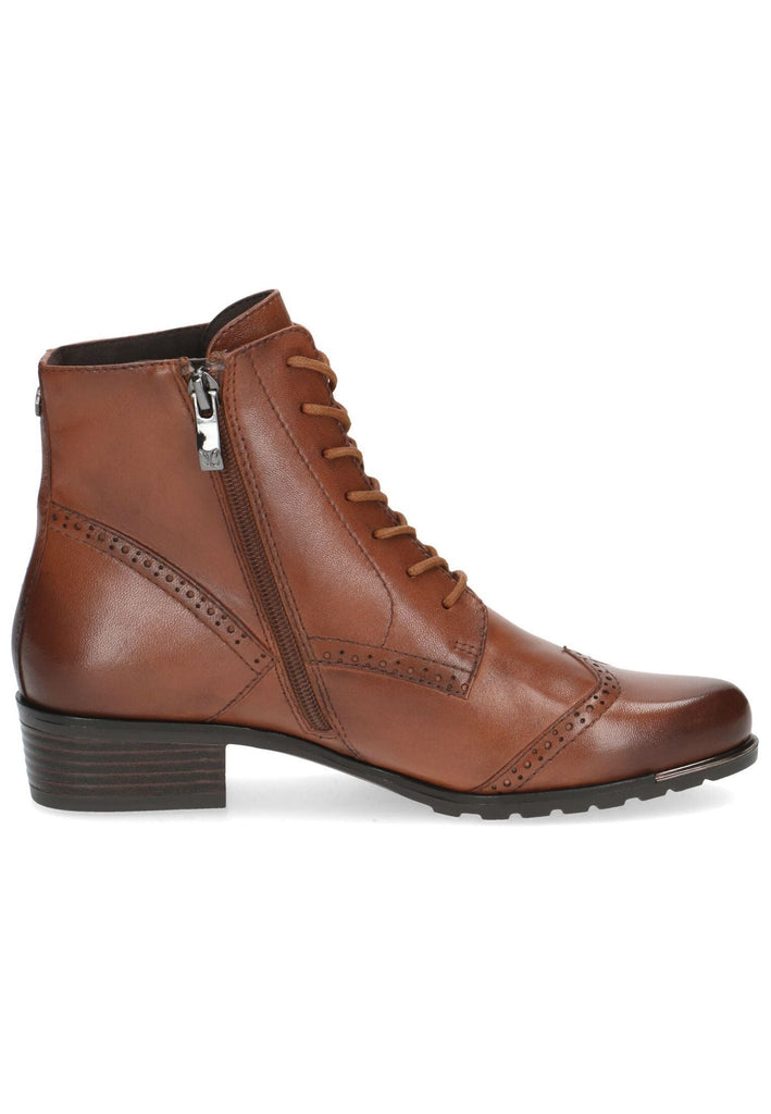 Caprice Stiefelette Nappaleder Cognac