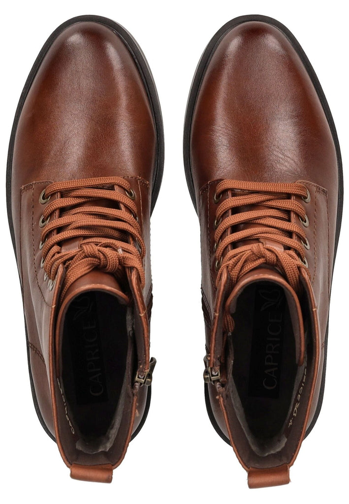 Caprice Stiefelette Nappaleder Cognac