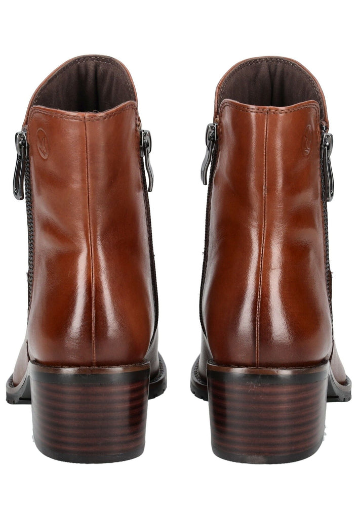 Caprice Stiefelette Nappaleder Cognac