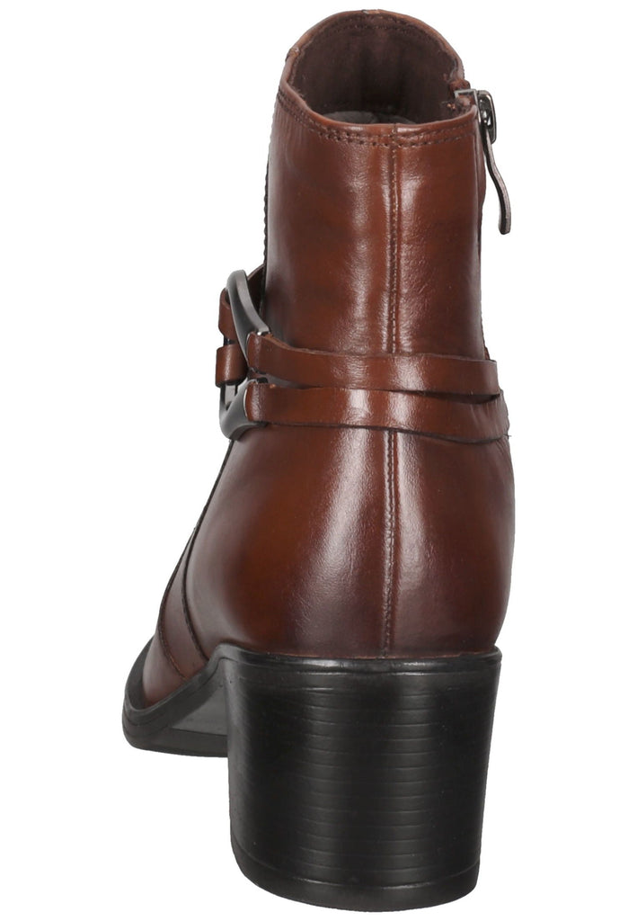Caprice Stiefelette Nappaleder Cognac
