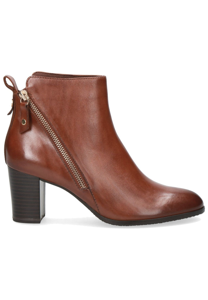 Caprice Stiefelette Nappaleder Cognac