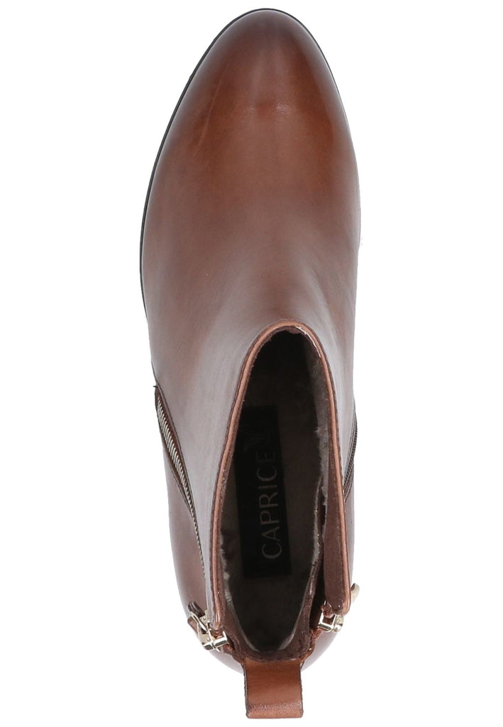 Caprice Stiefelette Nappaleder Cognac