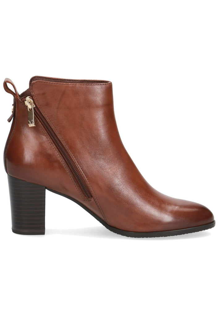 Caprice Stiefelette Nappaleder Cognac