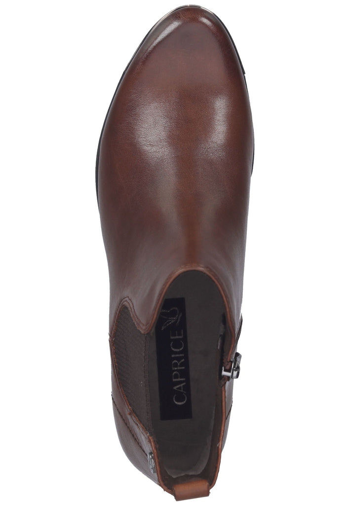 Caprice Stiefelette Nappaleder Cognac
