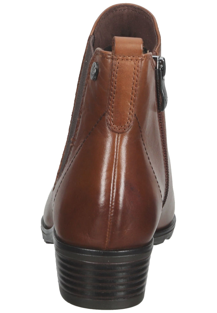 Caprice Stiefelette Nappaleder Cognac