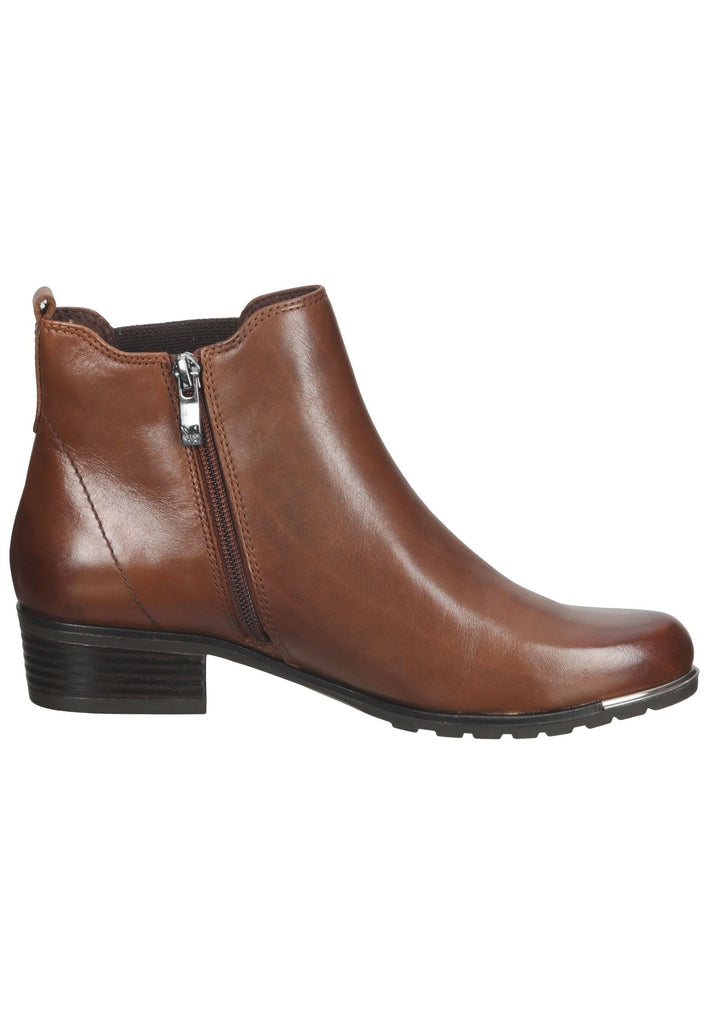 Caprice Stiefelette Nappaleder Cognac