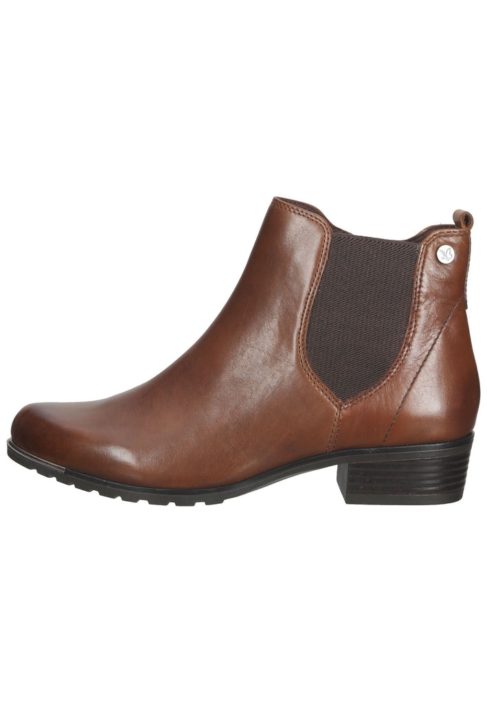 Caprice Stiefelette Nappaleder Cognac