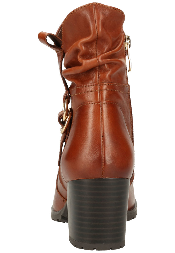 Caprice Stiefelette Nappaleder Cognac