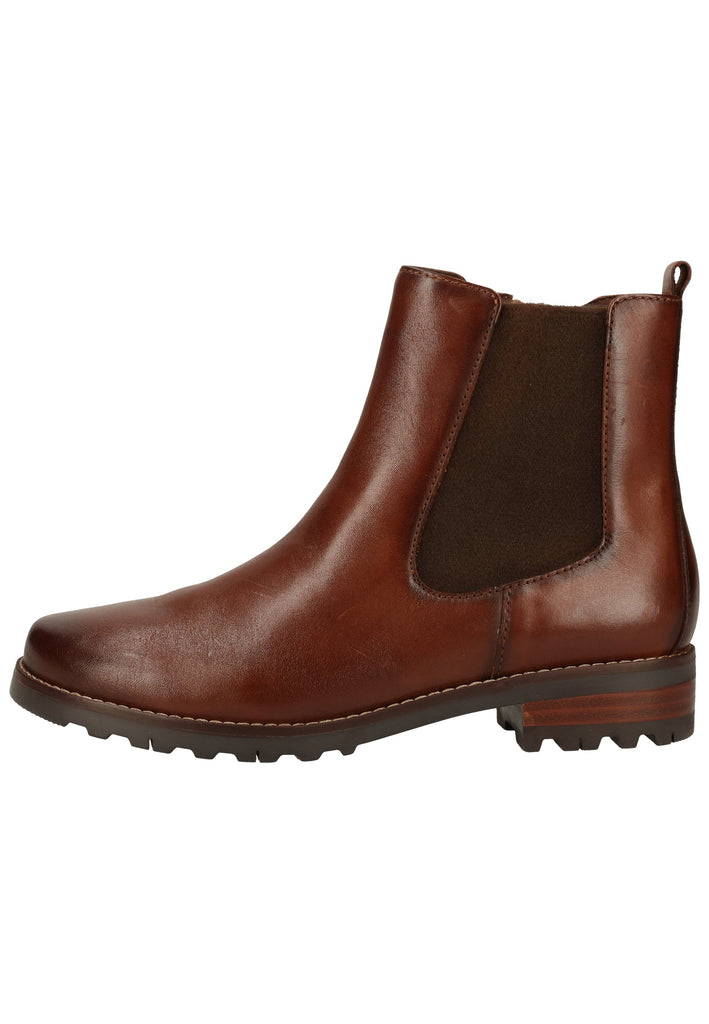 Caprice Stiefelette Nappaleder Cognac