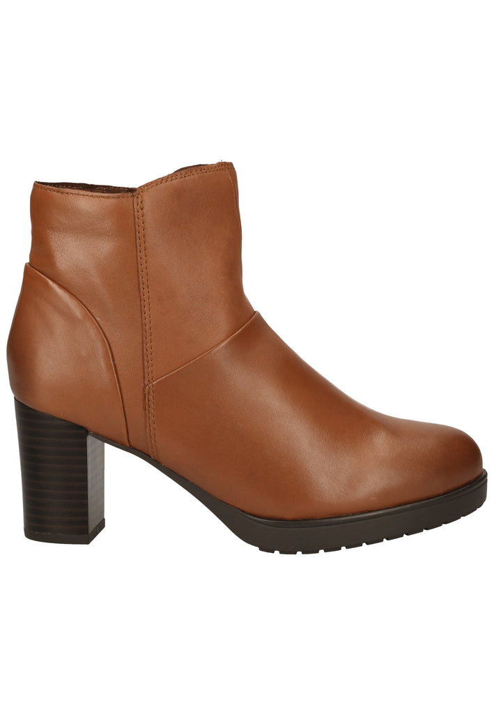 Caprice Stiefelette Nappaleder Cognac