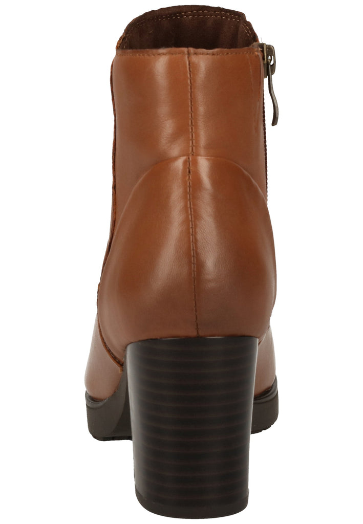 Caprice Stiefelette Nappaleder Cognac
