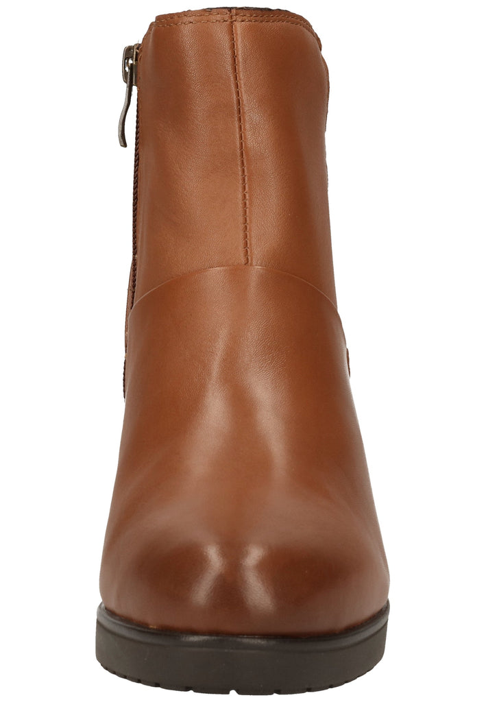 Caprice Stiefelette Nappaleder Cognac