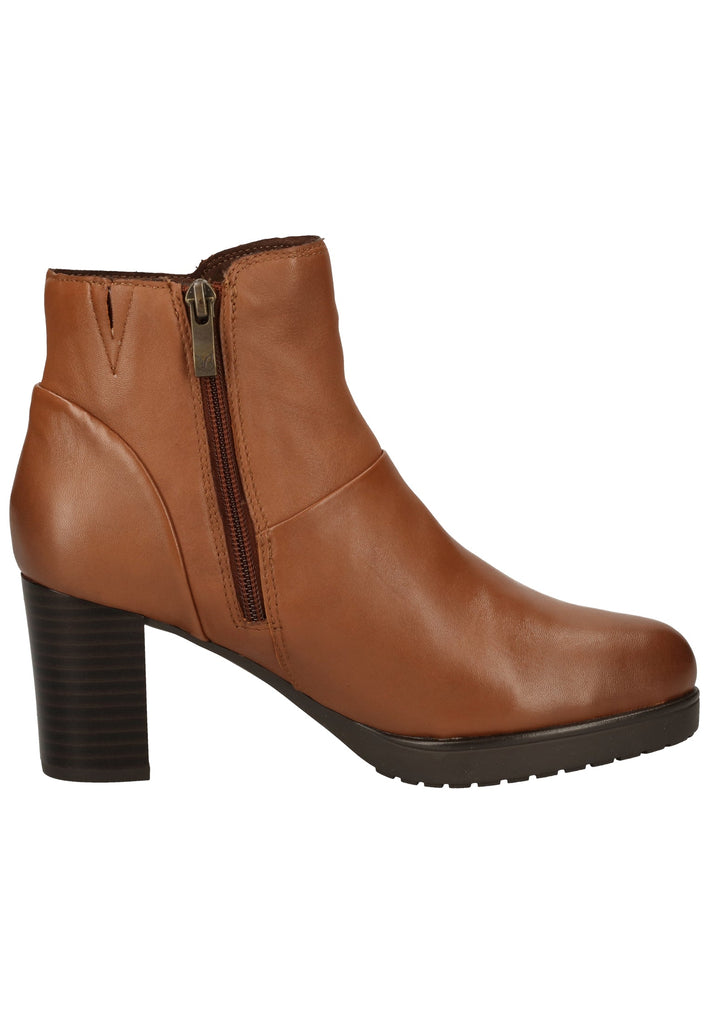 Caprice Stiefelette Nappaleder Cognac