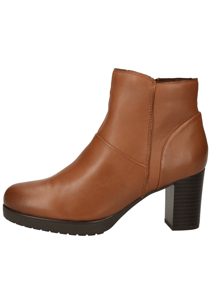 Caprice Stiefelette Nappaleder Cognac