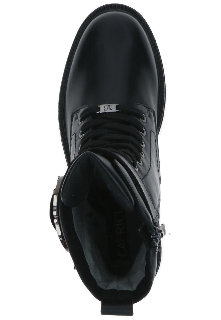 Caprice Stiefelette Nappaleder Schwarz Warmfutter