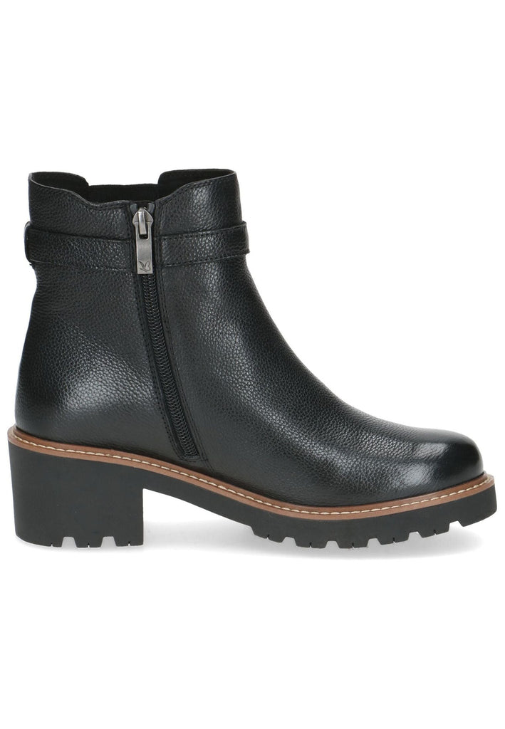 Caprice Stiefelette Nappaleder Schwarz Warmfutter