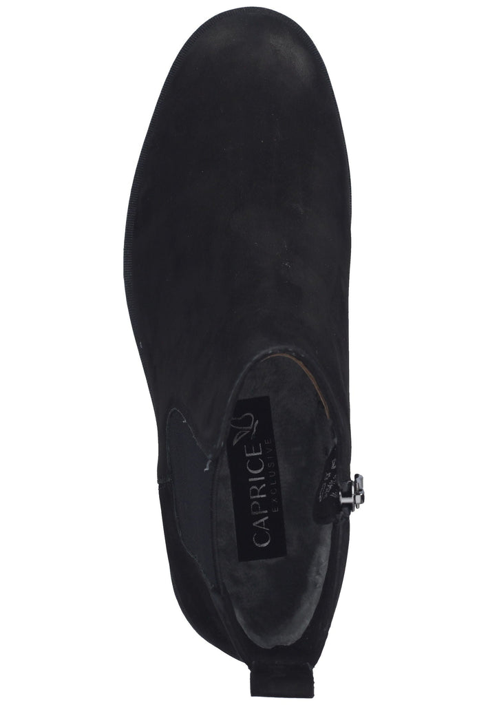 Caprice Stiefelette Nubukleder Black nubuk