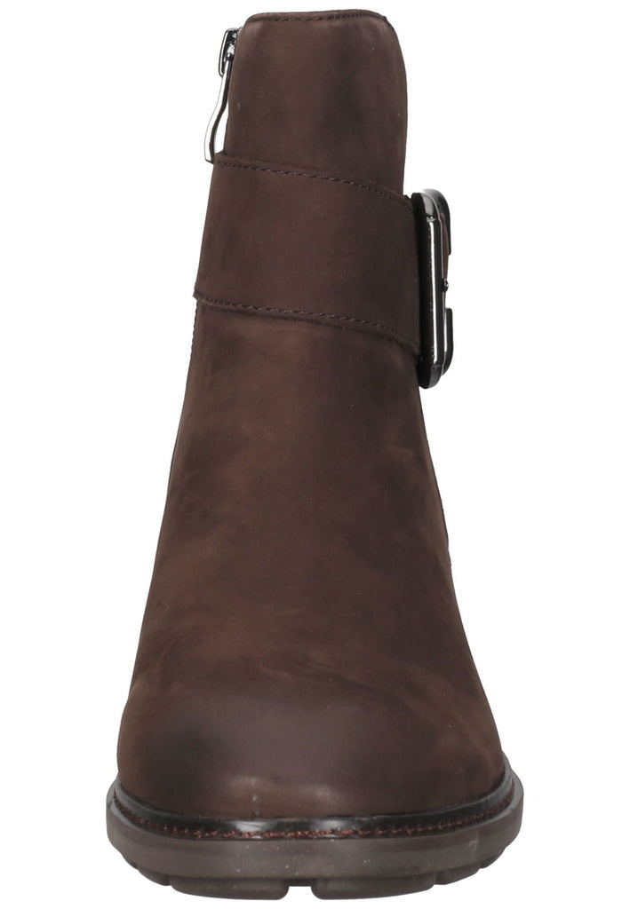 Caprice Stiefelette Nubukleder Dunkelbraun