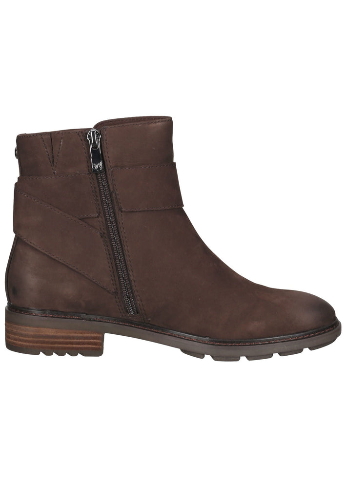 Caprice Stiefelette Nubukleder Dunkelbraun