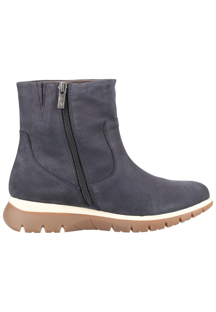 Caprice Stiefelette Nubukleder Ocean Warmfutter