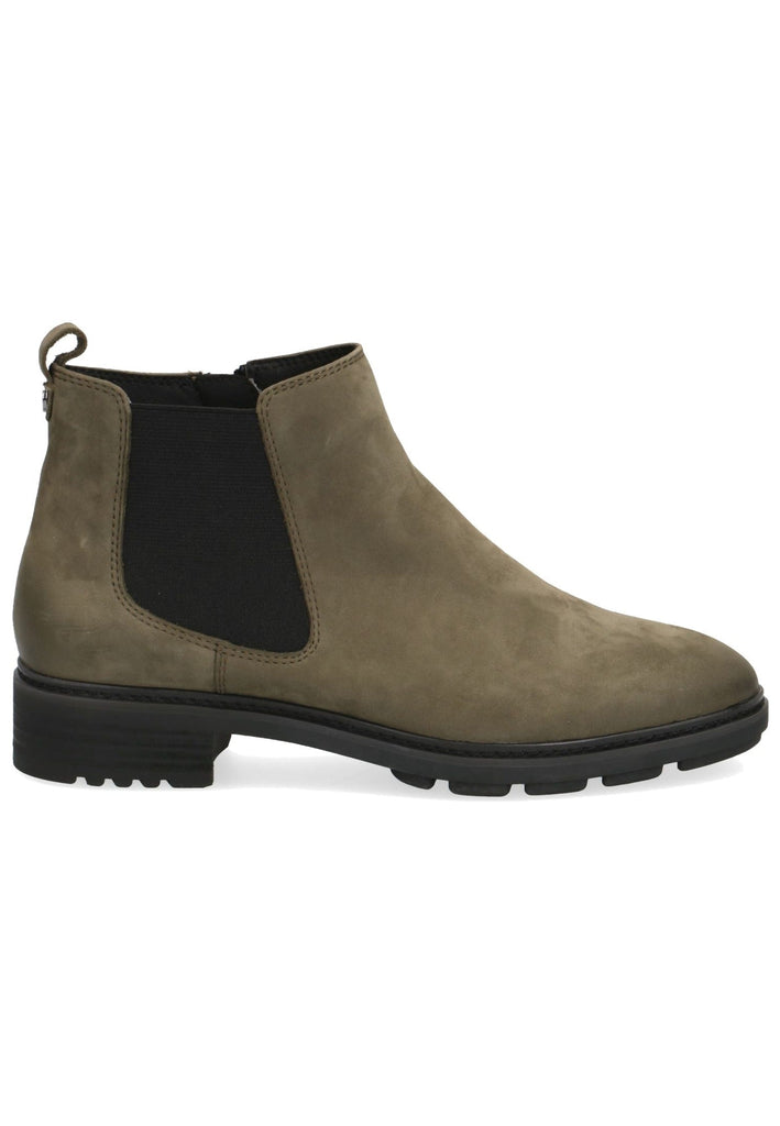 Caprice Stiefelette Nubukleder Oliv