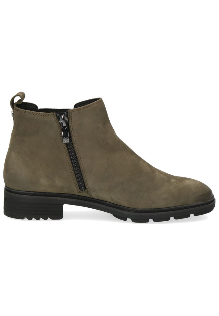 Caprice Stiefelette Nubukleder Oliv
