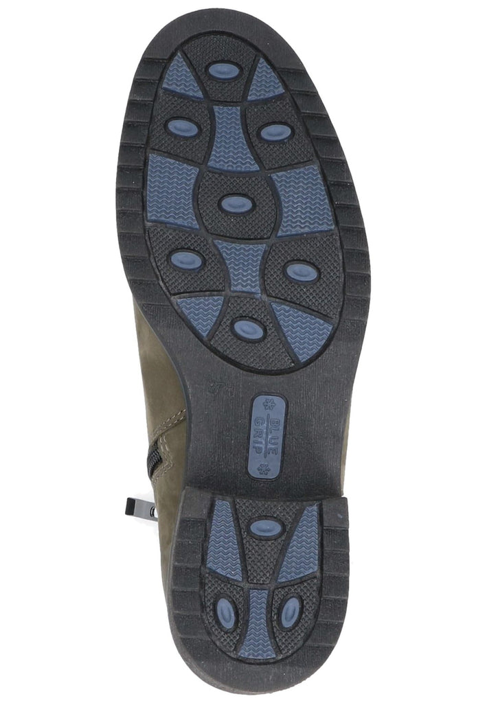 Caprice Stiefelette Nubukleder Oliv