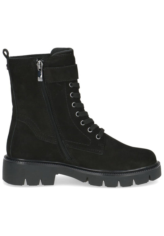 Caprice Stiefelette Nubukleder Schwarz