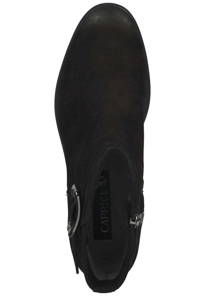 Caprice Stiefelette Nubukleder Schwarz