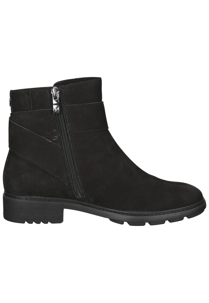 Caprice Stiefelette Nubukleder Schwarz