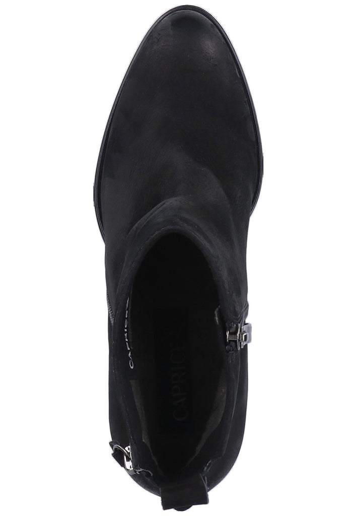 Caprice Stiefelette Nubukleder Schwarz