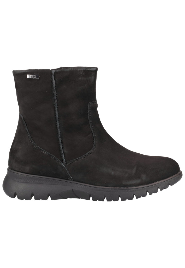 Caprice Stiefelette Nubukleder Schwarz Warmfutter