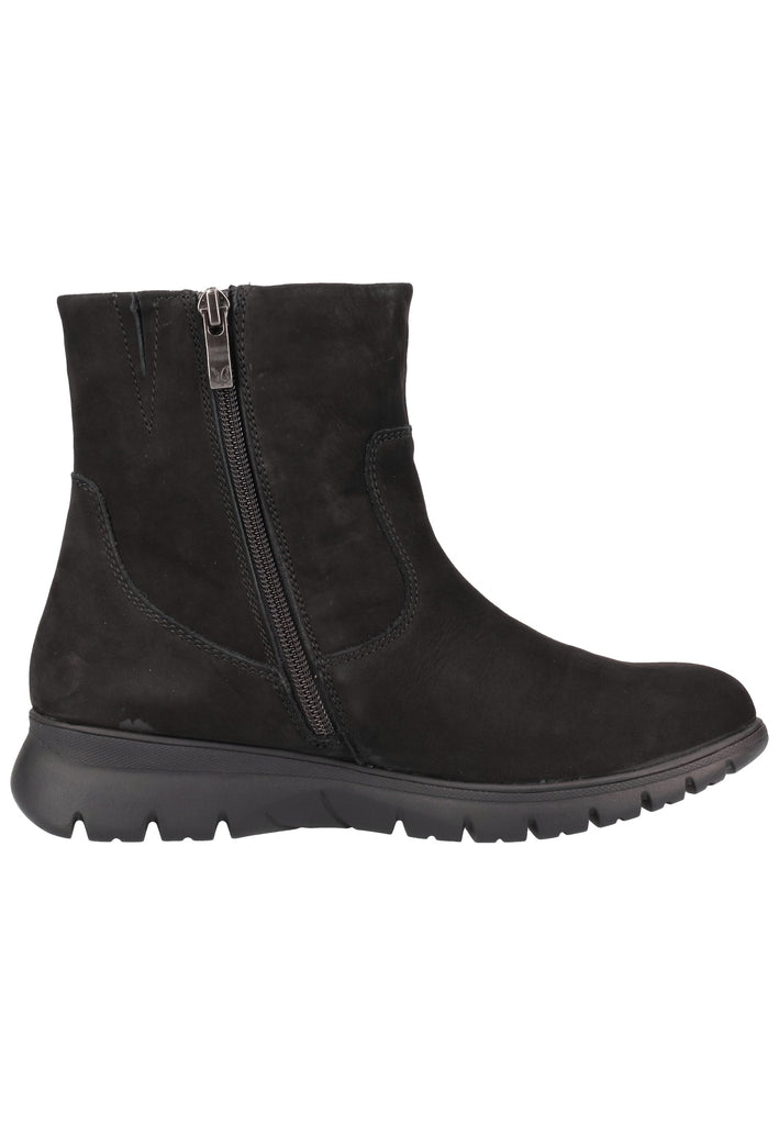Caprice Stiefelette Nubukleder Schwarz Warmfutter