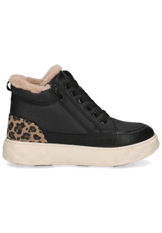Caprice Stiefelette Synthetik/Textil Schwarz Warmfutter