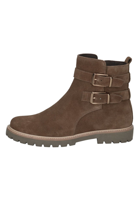 Caprice Stiefelette Veloursleder Braun