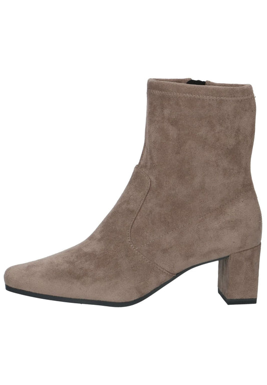 Caprice Stiefelette Veloursleder Cafe