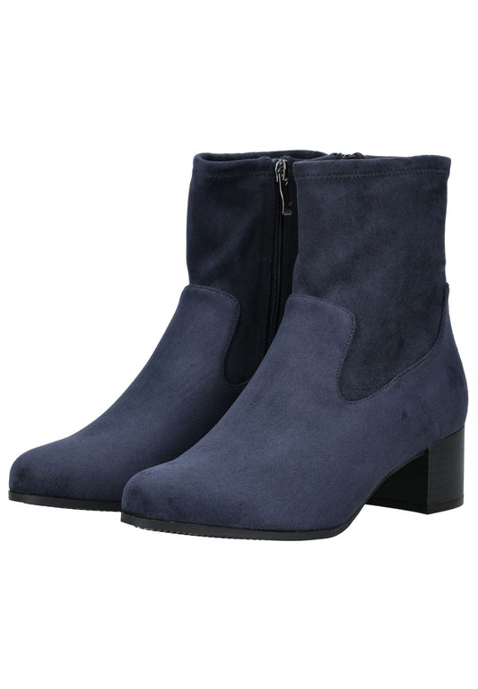 Caprice Stiefelette Veloursleder Navy