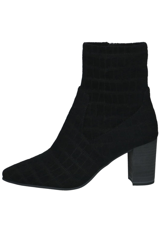 Caprice Stiefelette Veloursleder Schwarz
