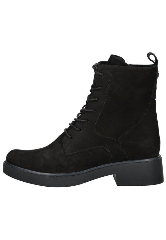 Caprice Stiefelette Veloursleder Schwarz Warmfutter