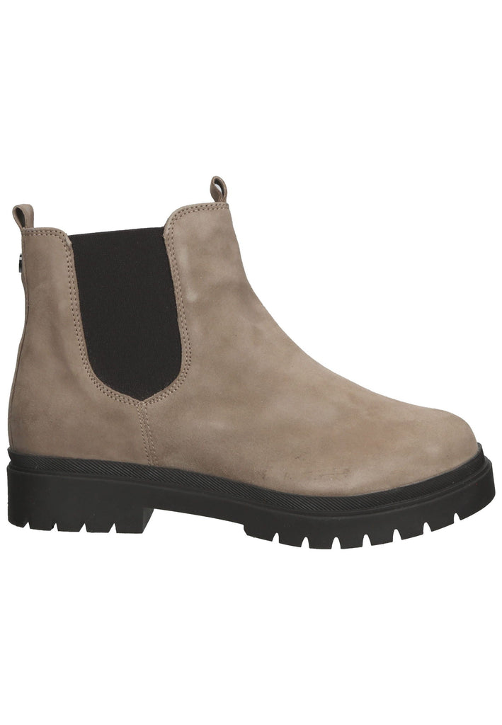 Caprice Stiefelette Veloursleder Taupe