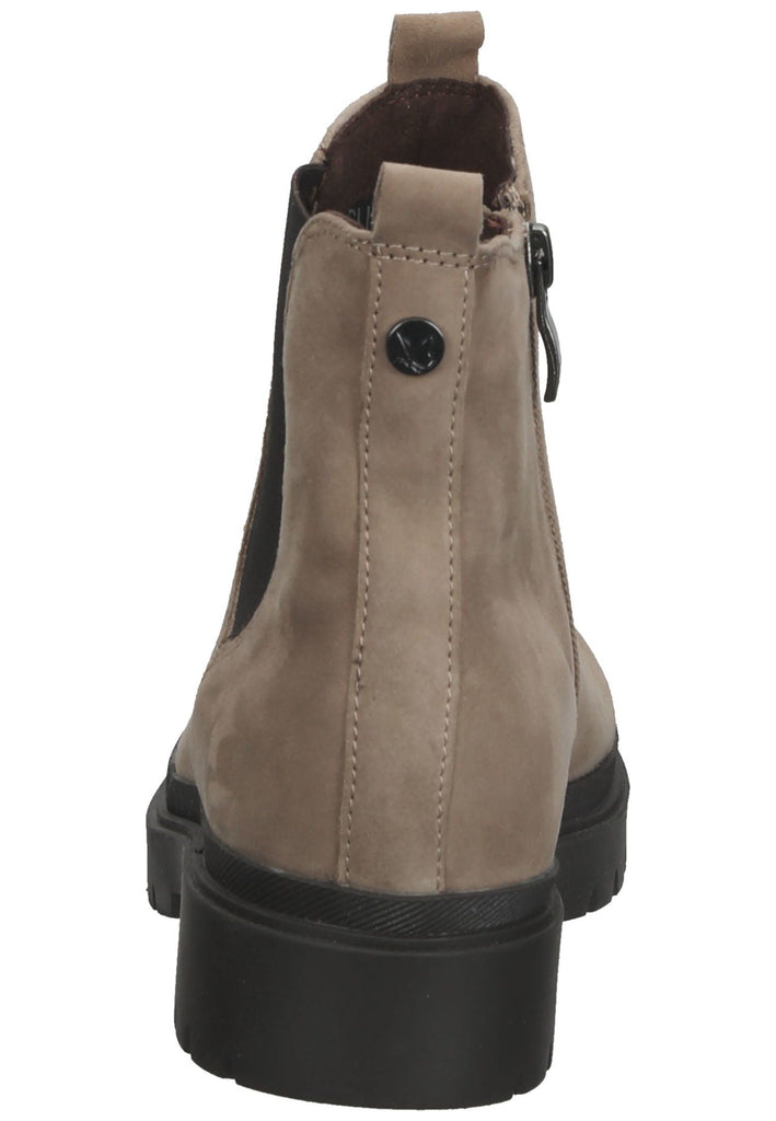 Caprice Stiefelette Veloursleder Taupe