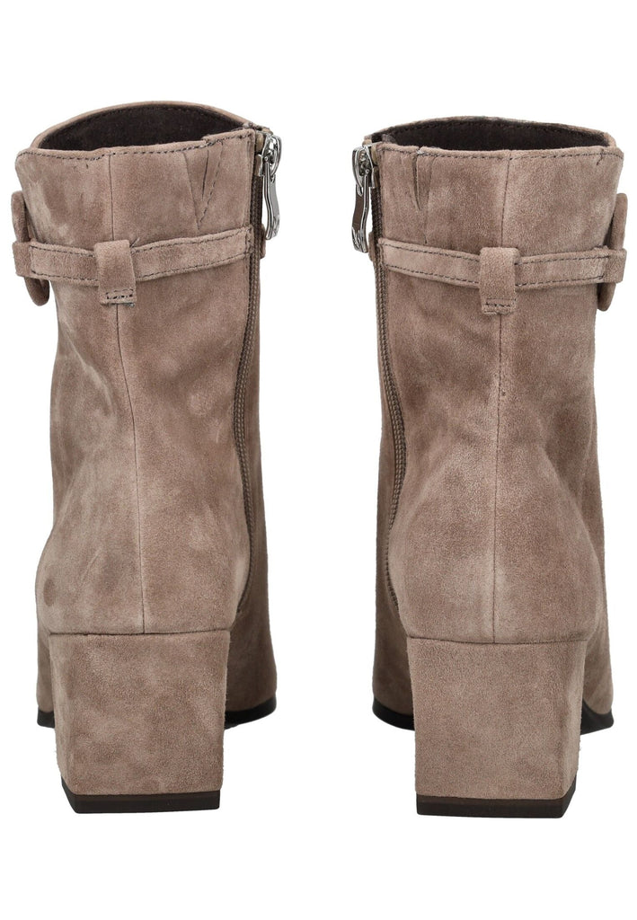 Caprice Stiefelette Veloursleder Taupe Warmfutter