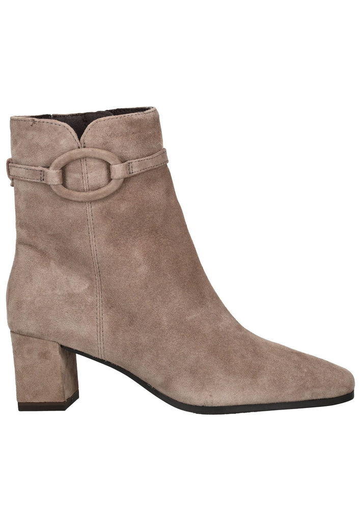 Caprice Stiefelette Veloursleder Taupe Warmfutter