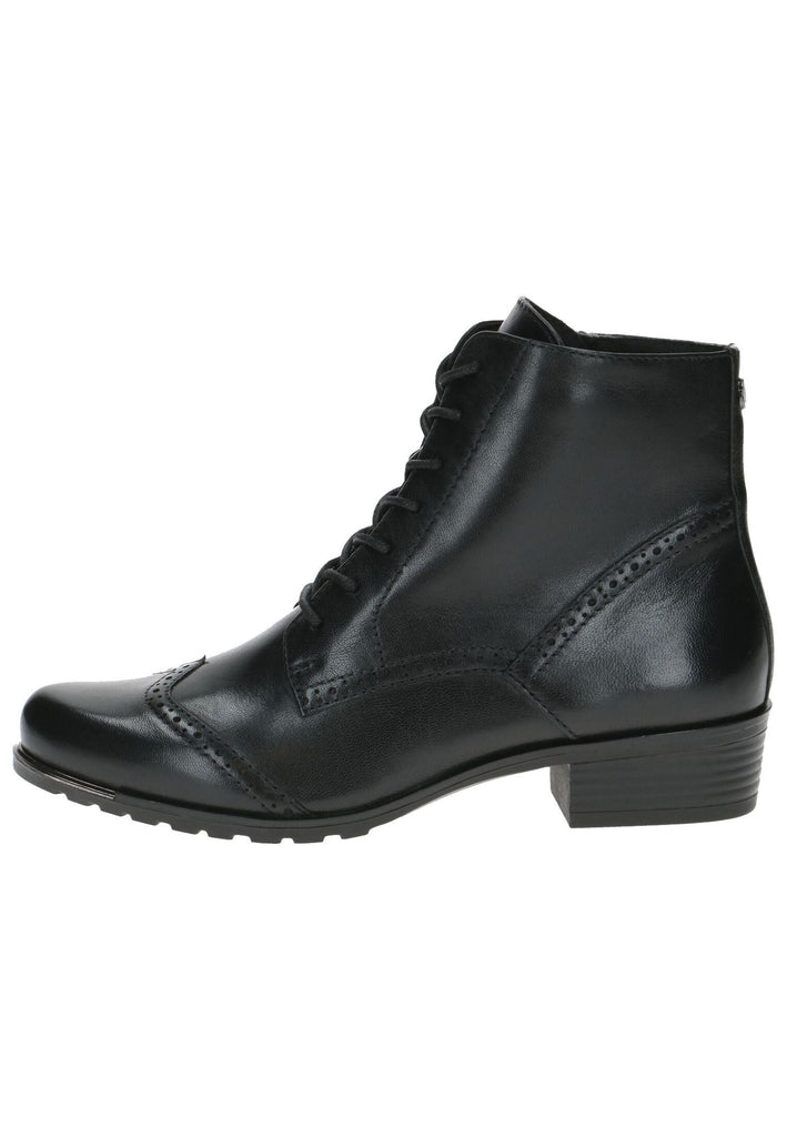 Stiefeletten Caprice Stiefelette Leder Schwarz