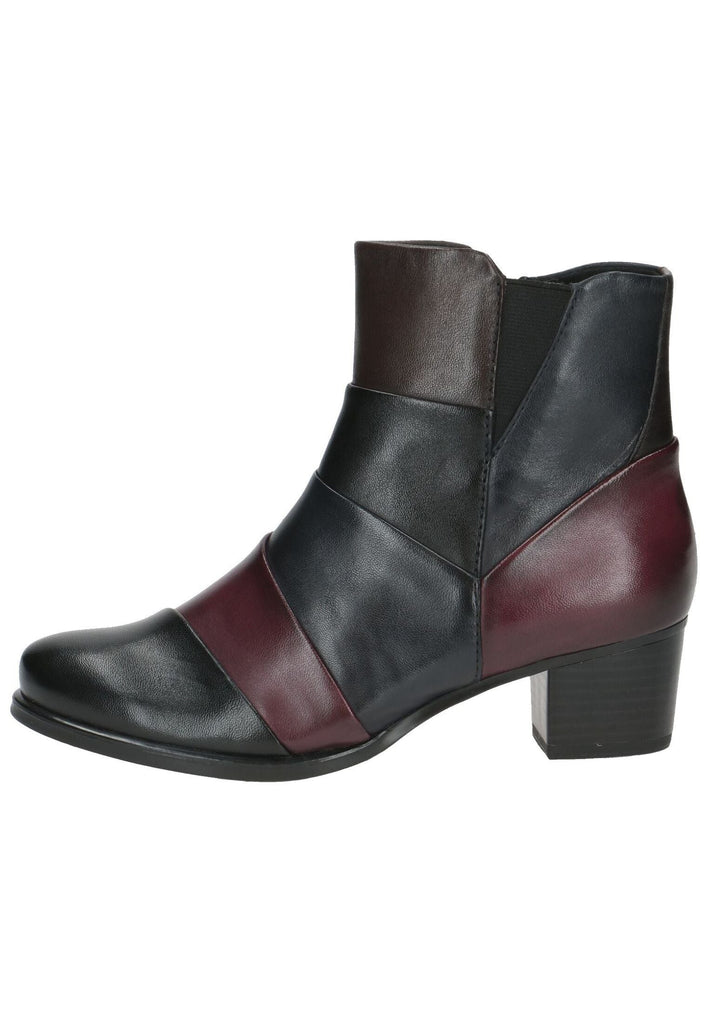 Stiefeletten Caprice Stiefelette Leder Schwarz Kombi